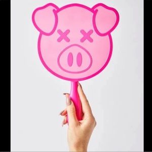 Jeffree Star Shane Dawson Pink Pig Hand Mirror. Barely used, no box.